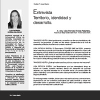 ENTREVISTA TERRITORIO, IDENTIDAD Y DESARROLLO.