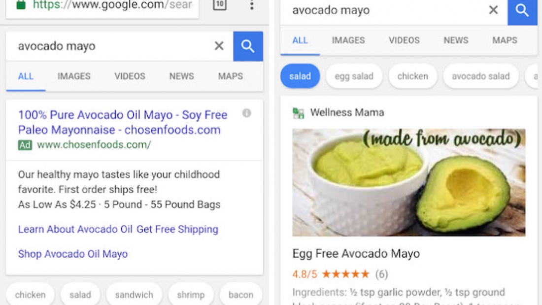 Google cambia la forma de presentar recetas en los resultados de búsqueda –  Bienestar Institucional