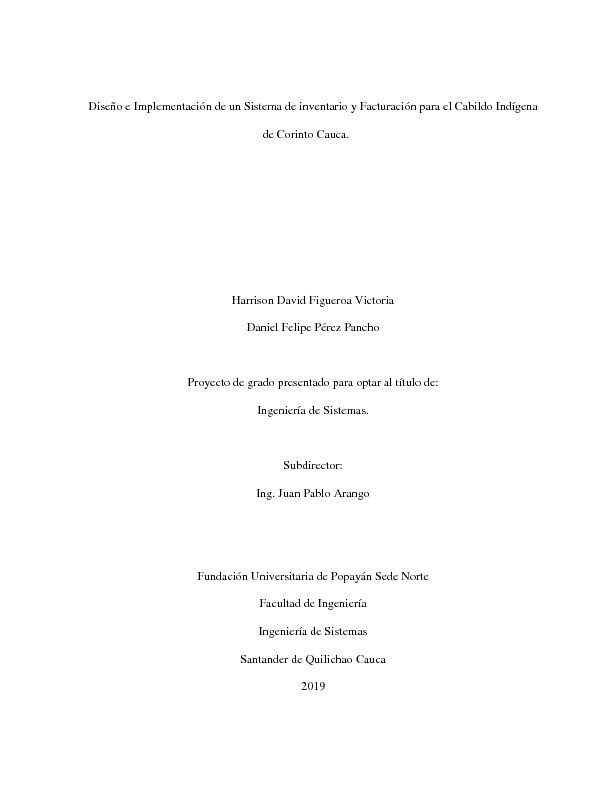 Diseño e Implementación de un Sistema de inventario y Facturación para el Cabildo Indígena de Corinto Cauca.pdf