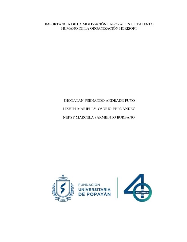 OK. G321 IMPORTANCIA DE LA MOTIVACIÓN LABORAL EN EL TALENTO HUMANO DE LA ORGANIZACIÓN HORISOFT (1).pdf