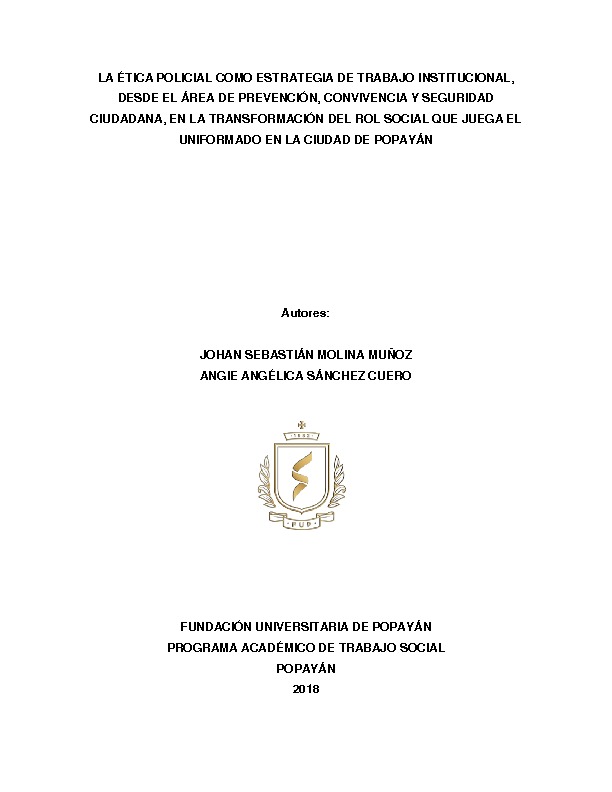 LA ÉTICA POLICIAL COMO ESTRATEGIA DE TRABAJO INSTITUCIONAL, DESDE EL ÁREA DE PREVENCIÓN, CONVIVEN.pdf