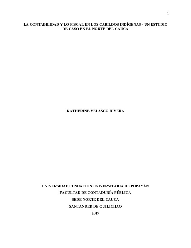 LA CONTABILIDAD Y LO FISCAL EN LOS CABILDOS INDIGENAS- UN ESTUDIO DE CASO EN EL NORTE DEL CAUCA.pdf