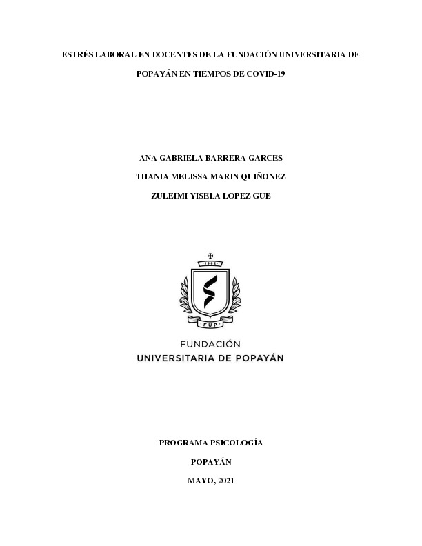 ESTRÉS LABORAL EN DOCENTES DE LA FUNDACIÓN UNIVERSITARIA DE POPAYAN.pdf