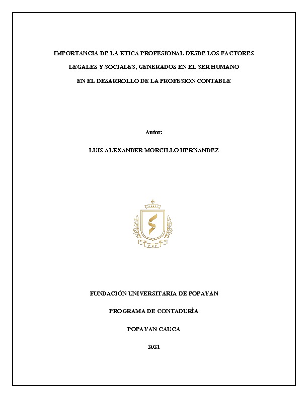 IMPORTANCIA DE LA ETICA PROFESIONAL DESDE LOS FACTORES LEGALES Y SOCIALES - Luis A. Morcillo.pdf