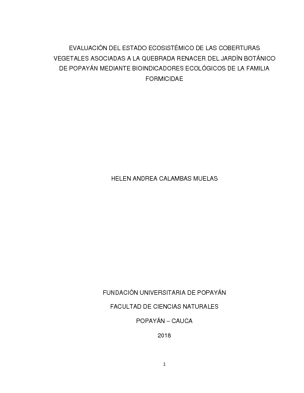 EVALUACIÓN DEL ESTADO ECOSISTÉMICO DE LAS COBERTURAS VEGETALES ASOCIADAS A LA QUEBRADA RENACER DE.pdf