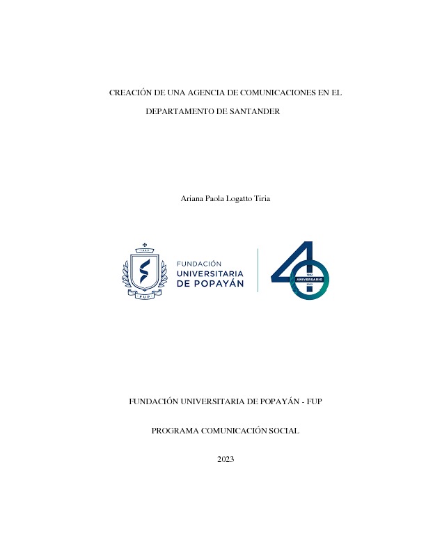 CREACIÓN DE UNA AGENCIA DE COMUNICACIONES EN EL DEPARTAMENTO DE SANTANDER.pdf