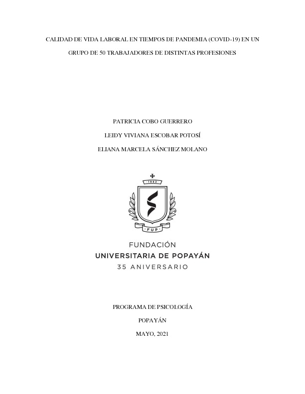 CALIDAD DE VIDA LABORAL EN TIEMPOS DE PANDEMIA (COVID-19) EN UN GRUPO DE 50 TRABAJADORES.pdf