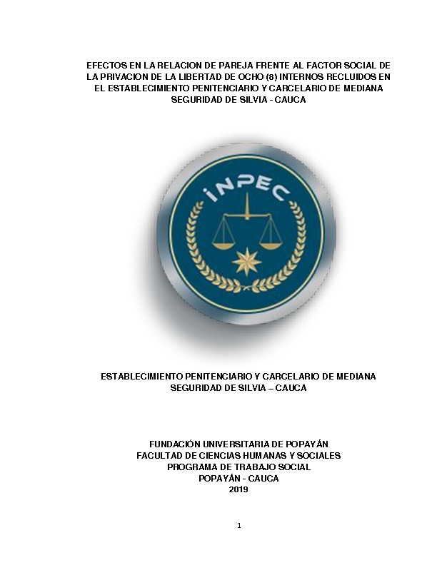 EFECTOS EN LA RELACION DE PAREJA FRENTE AL FACTOR SOCIAL DE LA PRIVACION DE LA LIBERTAD DE OCHO (.pdf