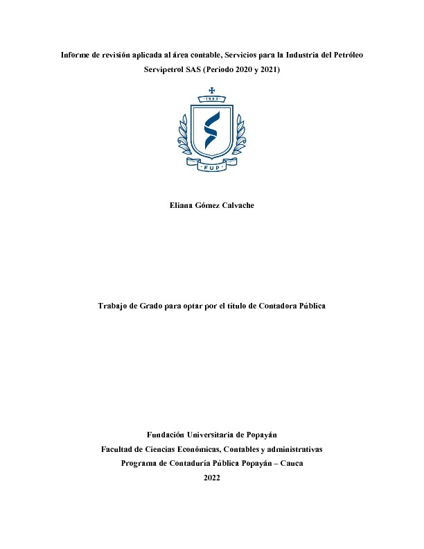 Informe de revisión aplicada al área contable, Servicios para la Industria del Petróleo.pdf