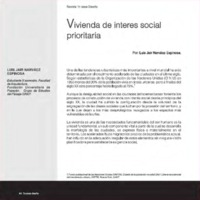 VIVIENDA DE INTERES SOCIAL PRIORITARIA.