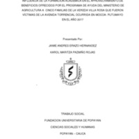 INFLUENCIA DE LA FORMACION ACADEMICA EN EL APROVECHAMIENTO DE BENEFICIOS OFRECIDOS POR EL PROGRAM.pdf
